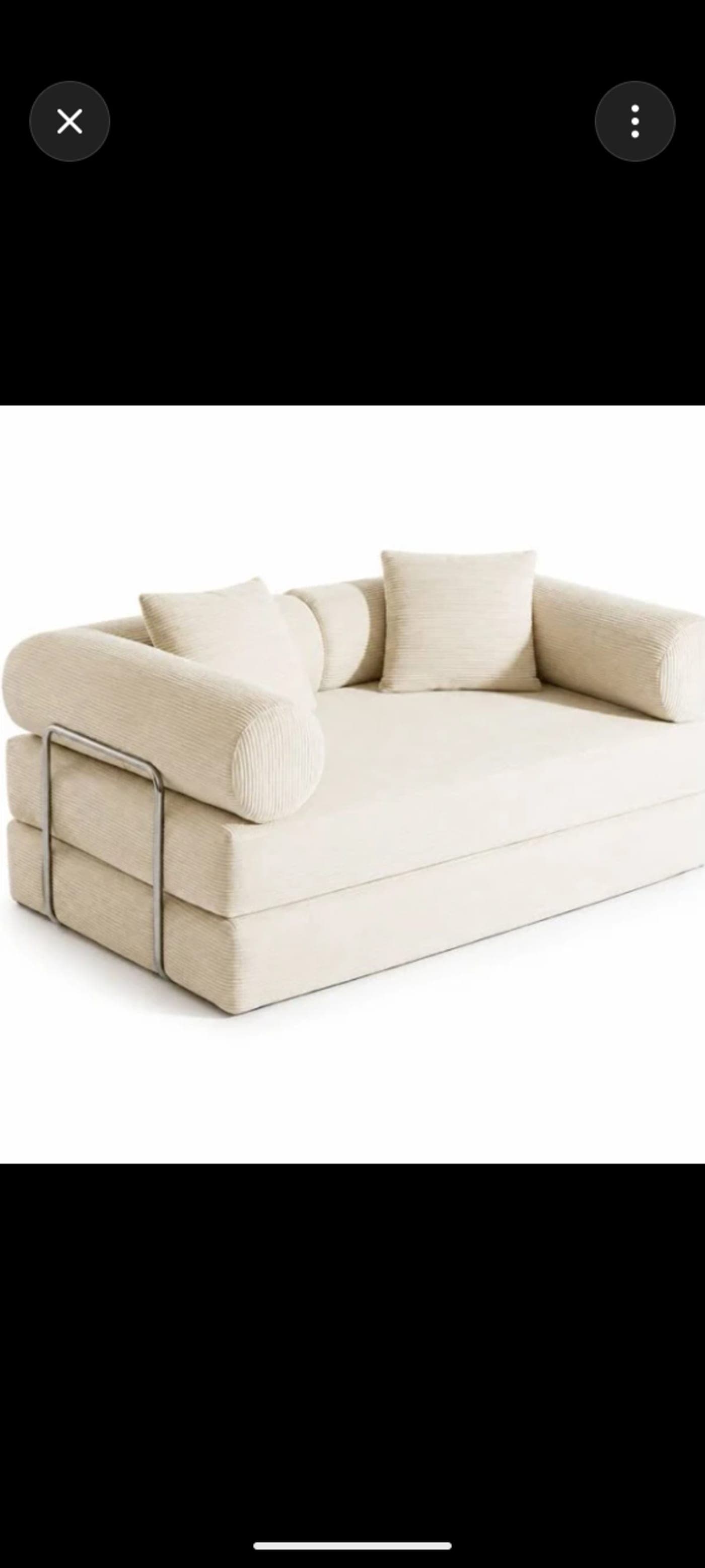 Danny Home Ribbed Compressed Sofa 3-Seater